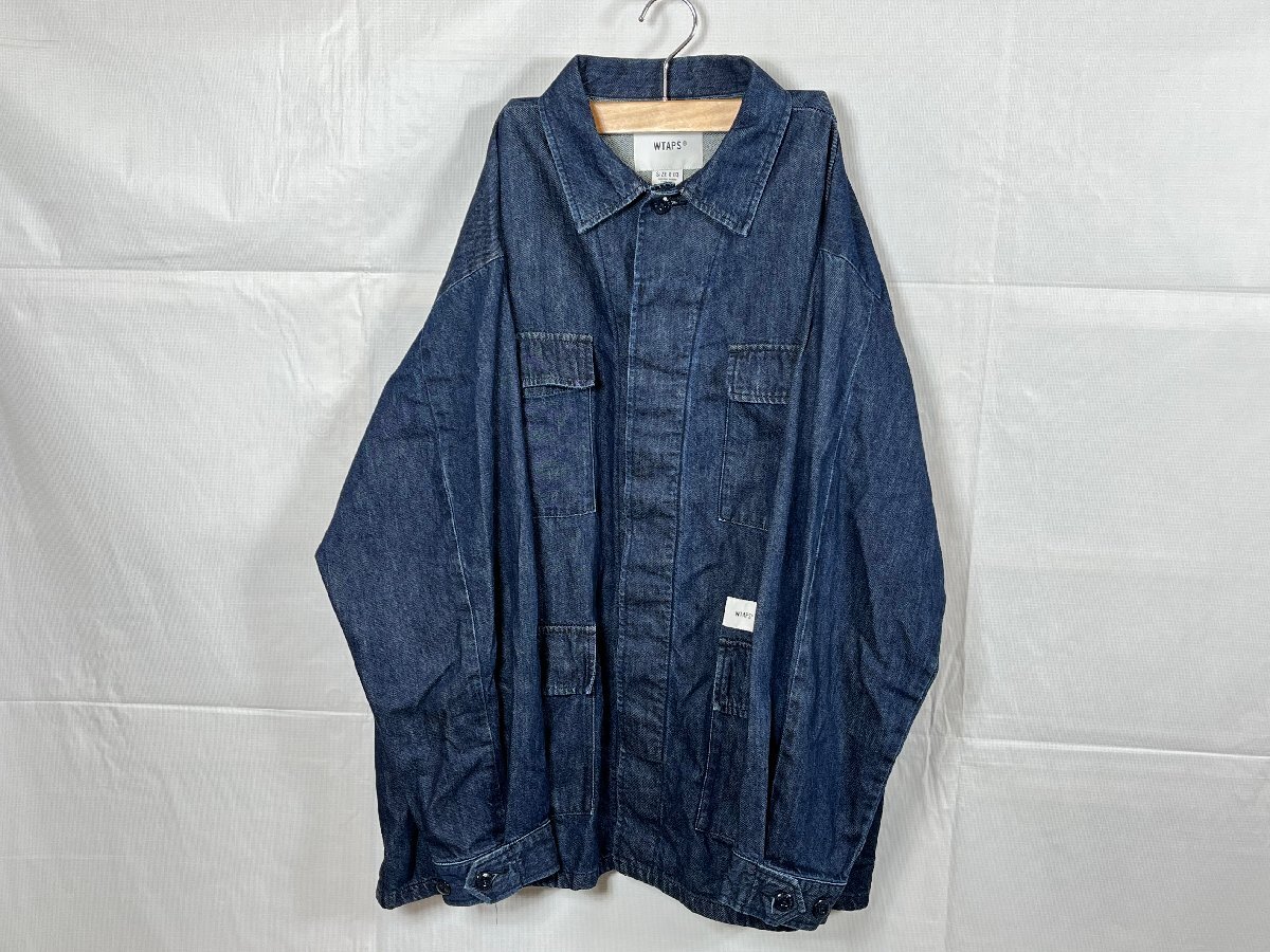 WTAPS ダブルタップス 23SS デニム ジャケット 型番:231WVDT-SHM02 サイズ:3 ネイビー系 ☆良品☆[661-0617-E4]_画像1