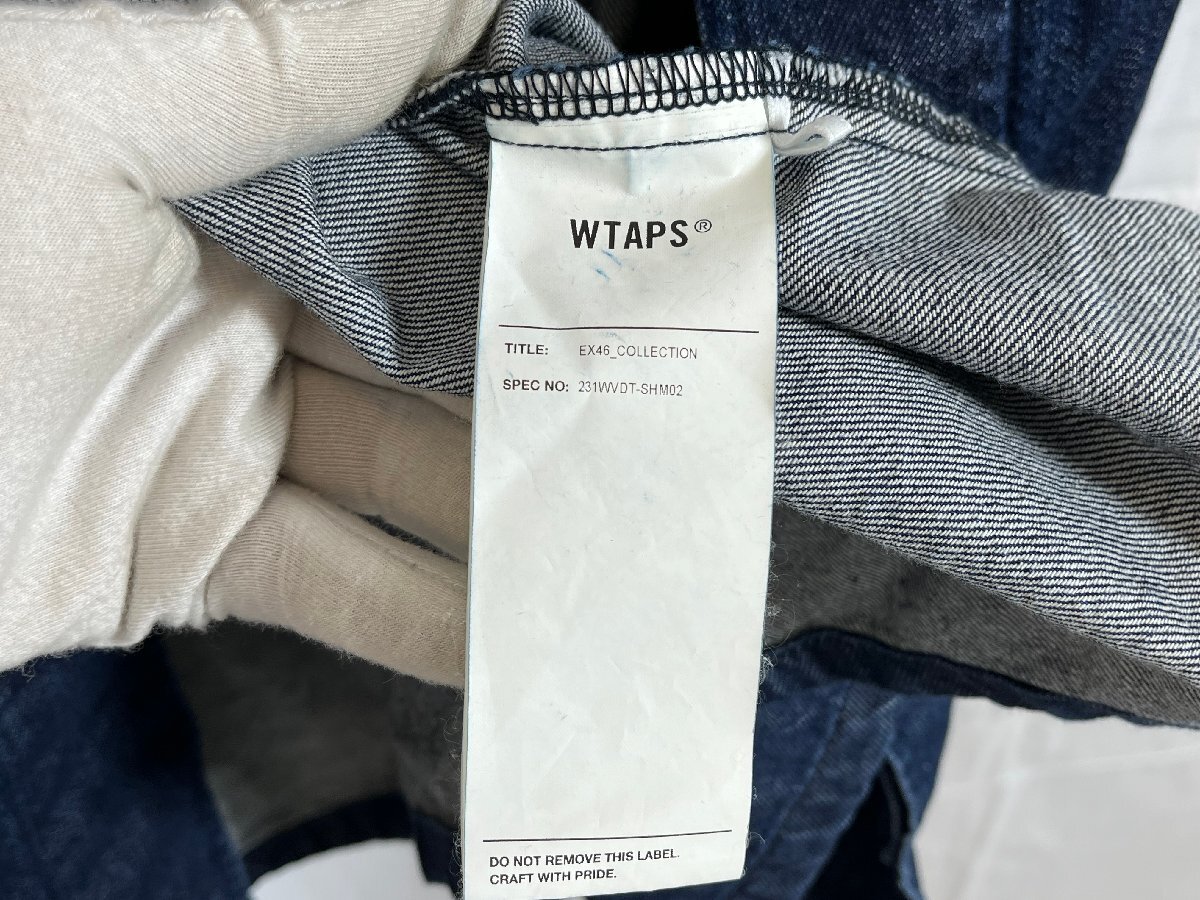 WTAPS ダブルタップス 23SS デニム ジャケット 型番:231WVDT-SHM02 サイズ:3 ネイビー系 ☆良品☆[661-0617-E4]_画像10