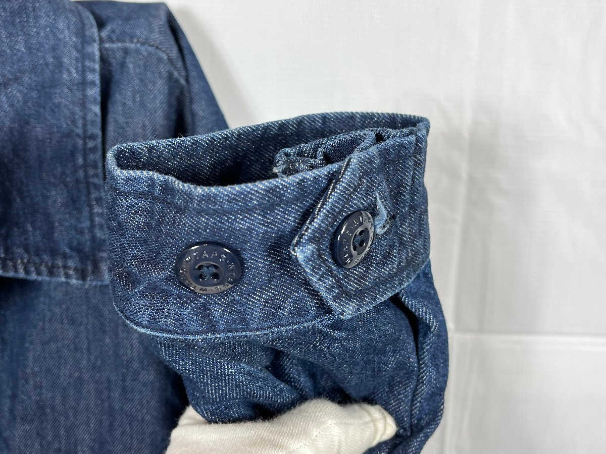 WTAPS ダブルタップス 23SS デニム ジャケット 型番:231WVDT-SHM02 サイズ:3 ネイビー系 ☆良品☆[661-0617-E4]_画像6