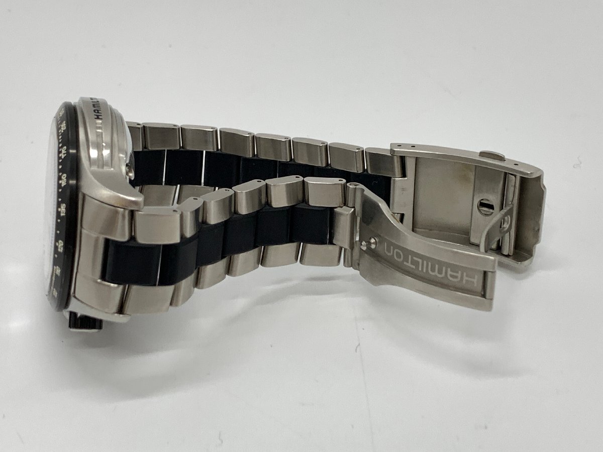 HAMILTON ハミルトン KHAKI TACHYMILER カーキ タキマイラー 型番:H717260 自動巻き AT メンズ腕時計【現状品】[77-1118-E7]_画像8