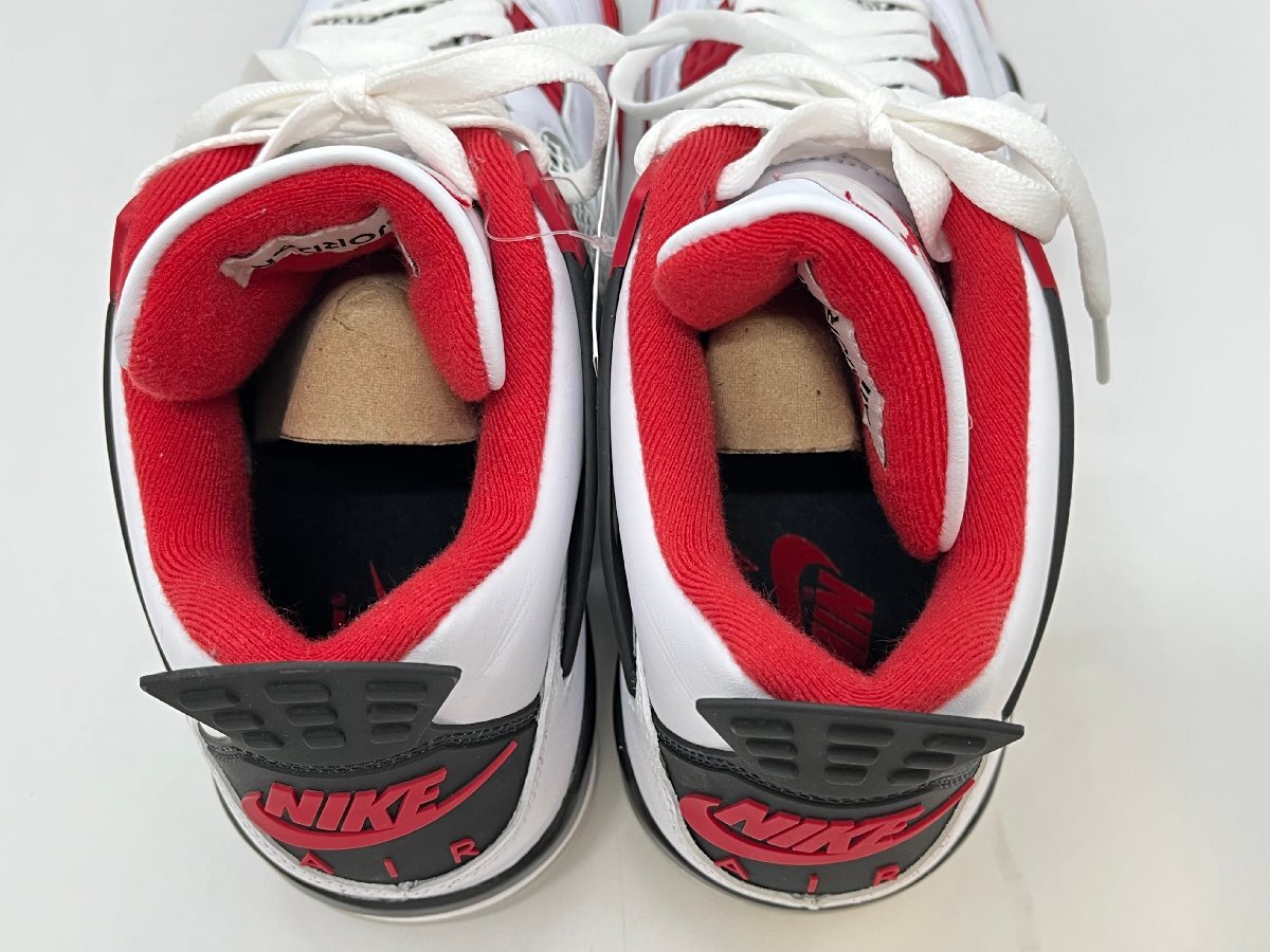 美品 NIKE ナイキ AIR JORDAN 4 RETRO OG Fire Red 2020 型番:DC7770 160 サイズ:27.5cm エアジョーダン4 レトロ ☆良品☆[75-0609-E7]_画像4