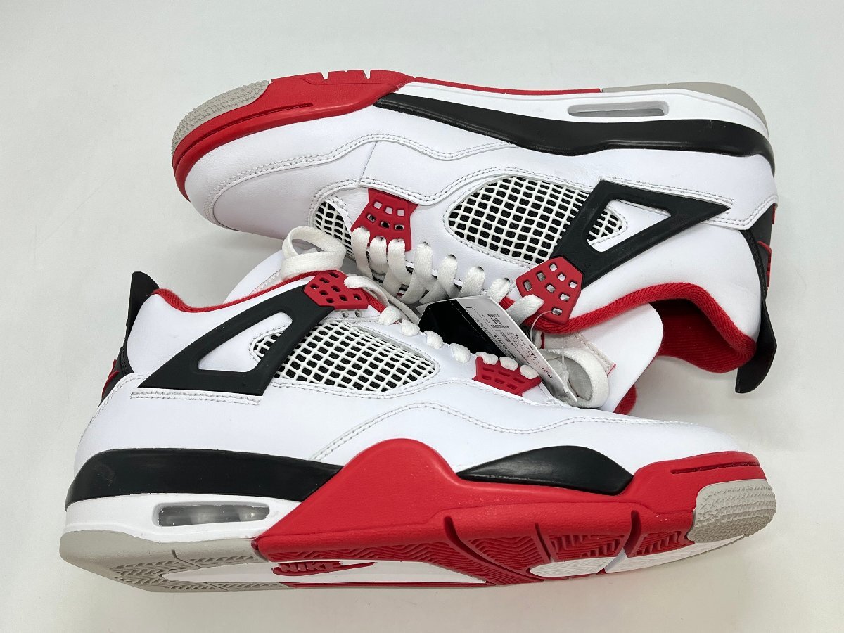 美品 NIKE ナイキ AIR JORDAN 4 RETRO OG Fire Red 2020 型番:DC7770 160 サイズ:27.5cm エアジョーダン4 レトロ ☆良品☆[75-0609-E7]_画像7
