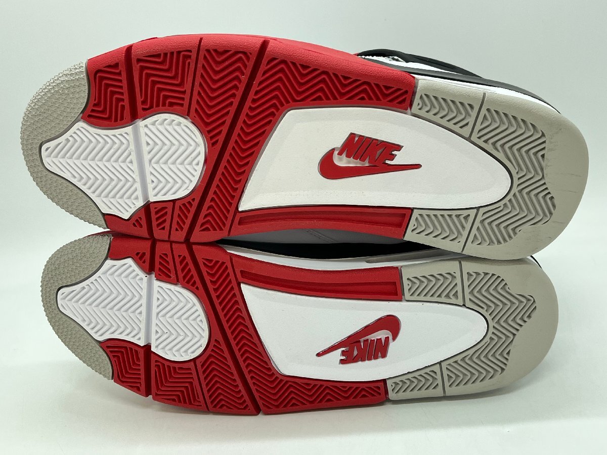 美品 NIKE ナイキ AIR JORDAN 4 RETRO OG Fire Red 2020 型番:DC7770 160 サイズ:27.5cm エアジョーダン4 レトロ ☆良品☆[75-0609-E7]_画像8