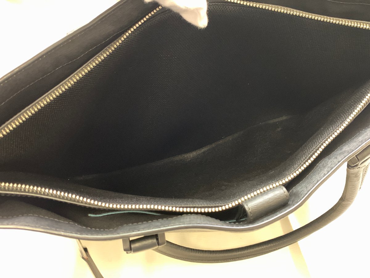 Paul Smith Paul Smith 873932N542 большая сумка ручная сумочка черный чёрный соломинка серый n кожа * хорошая вещь *[39-0807-E9]