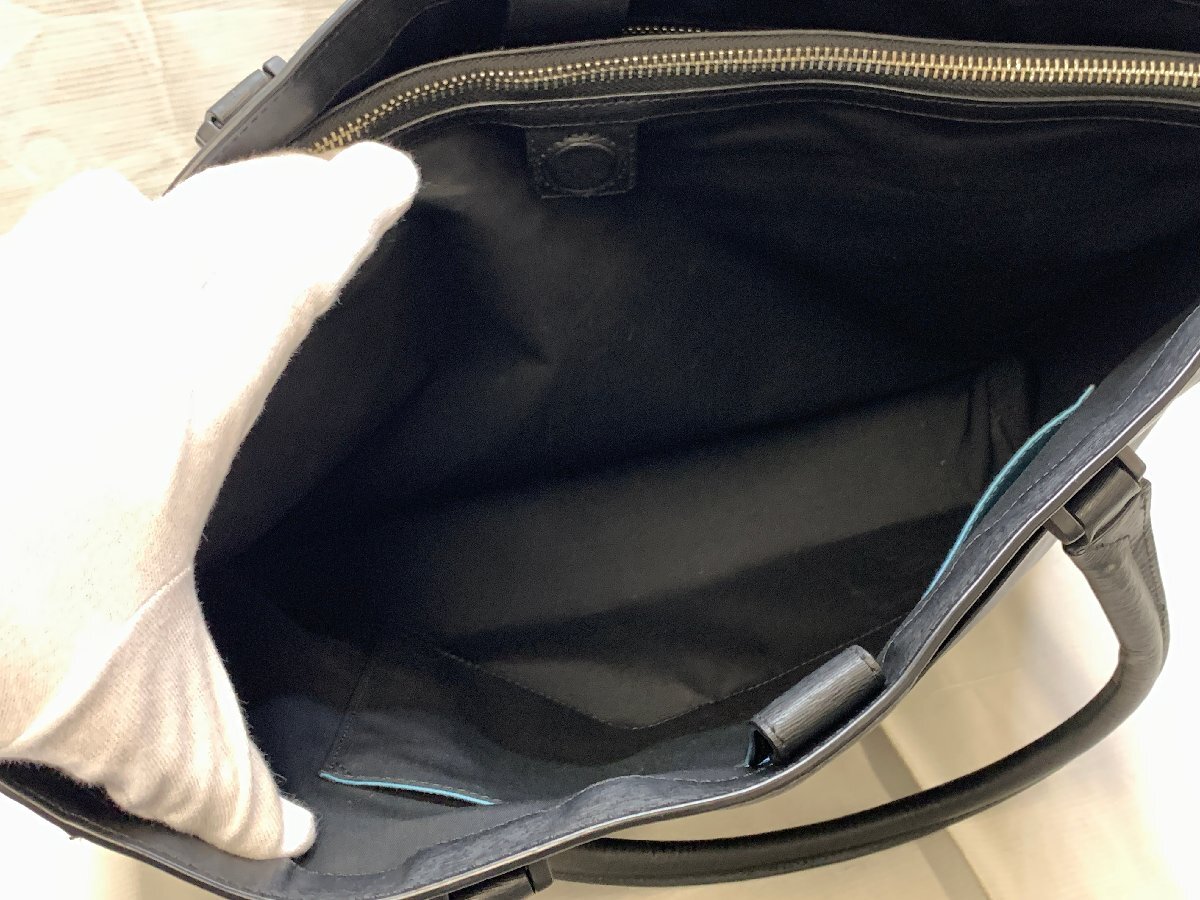 Paul Smith Paul Smith 873932N542 большая сумка ручная сумочка черный чёрный соломинка серый n кожа * хорошая вещь *[39-0807-E9]