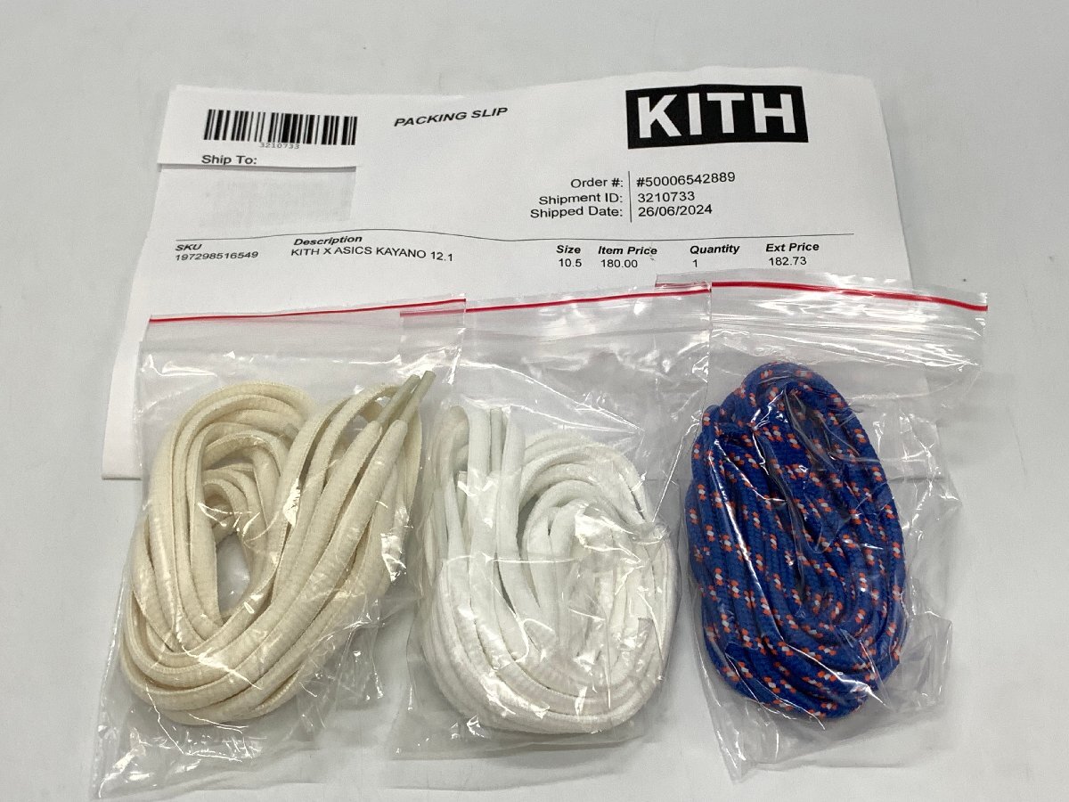 KITH Ronnie Fieg × Asics Gel-Kayano 型番:1203A555-101 サイズ:28.25cm アシックス キス ロニー スニーカー ☆良品☆[75-0206-E1]_画像10