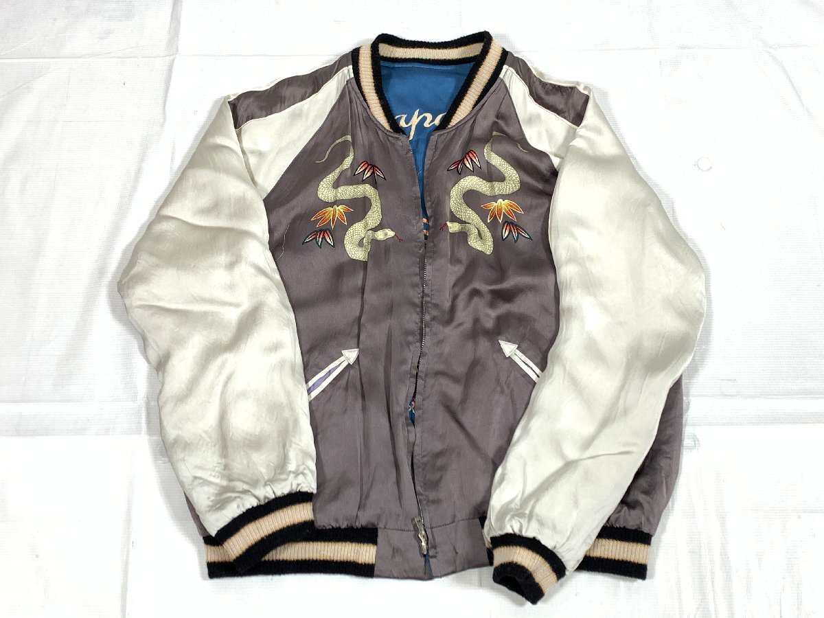 ※備考有 港商 東洋エンタープライズ スカジャン 般若 JAPAN MAP 型番:TT14119 サイズ:大 ジャケット ☆良品☆[67-1125-E3]_画像1