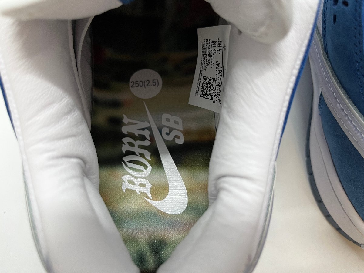 ☆未使用品☆NIKE ナイキ Born × Raised ボーンレイズド SB DUNK LOW PRO QS One Block At a Time サイズ:25cm FN7819 400 [75-0629-7O2]_画像6