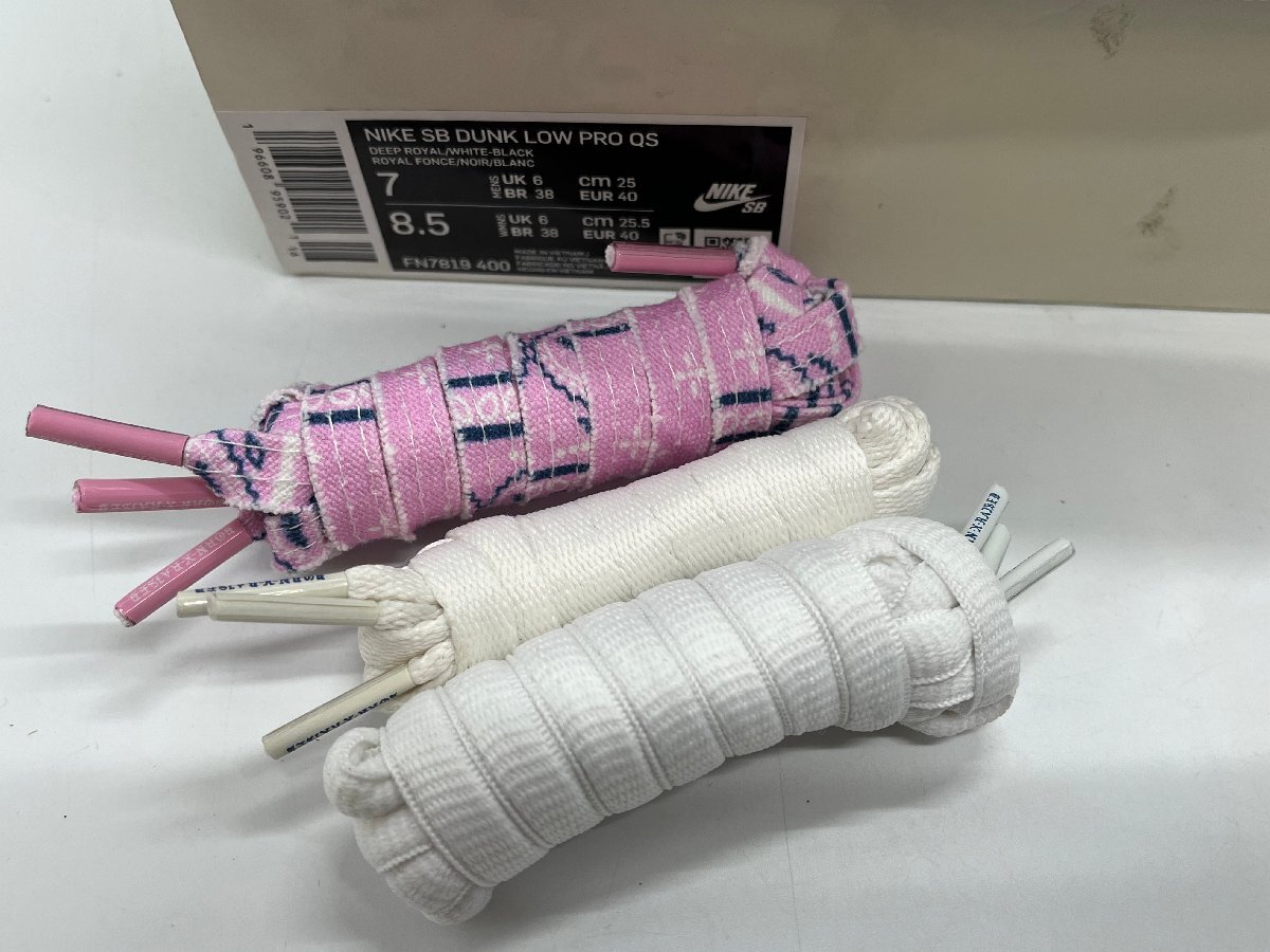 ☆未使用品☆NIKE ナイキ Born × Raised ボーンレイズド SB DUNK LOW PRO QS One Block At a Time サイズ:25cm FN7819 400 [75-0629-7O2]_画像2