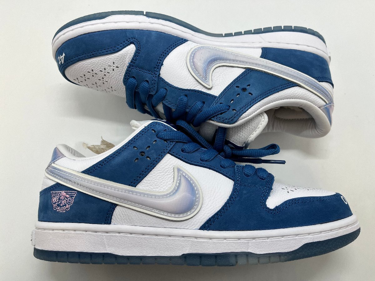 ☆未使用品☆NIKE ナイキ Born × Raised ボーンレイズド SB DUNK LOW PRO QS One Block At a Time サイズ:25cm FN7819 400 [75-0629-7O2]_画像9