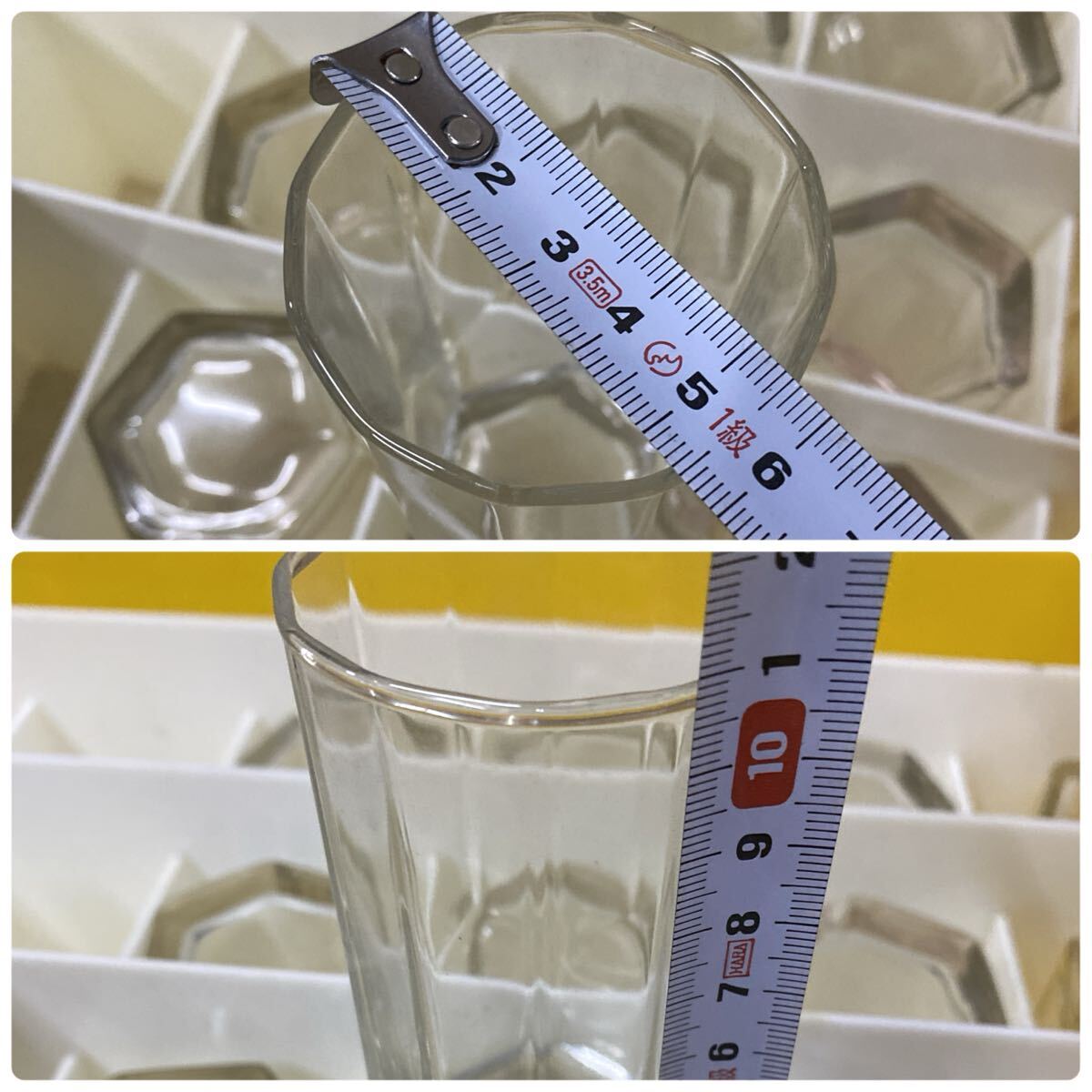 refle● 【引取限定】 キリンビール　ビールケース　グラス　65個　 店舗　宴会　インテリア　当時物　 昭和レトロ　ジャンク　現状品_画像6