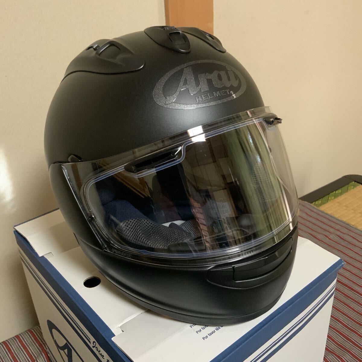 【美品】Arai アライ RX7-X フラットブラック 59/60CM Lサイズ_画像1
