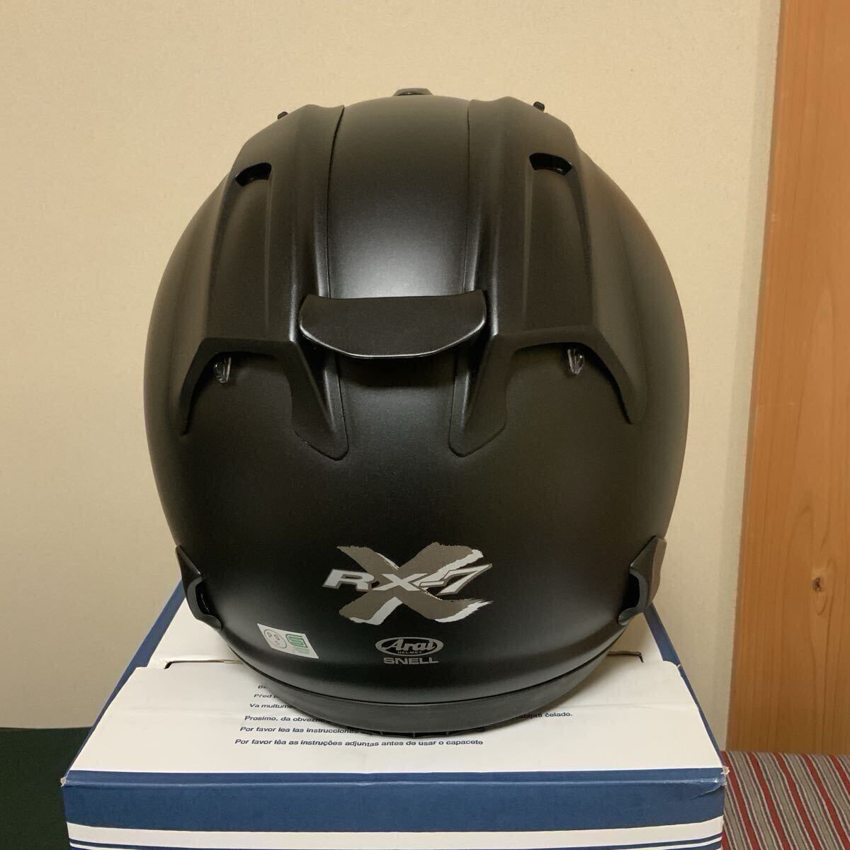 【美品】Arai アライ RX7-X フラットブラック 59/60CM Lサイズ_画像4