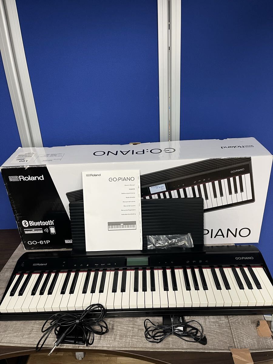 Roland ローランド　電子ピアノ GO:PIANO　GO−61P 66鍵盤 ブラック Bluetooth 取扱説明書 箱付 2019年製_画像1