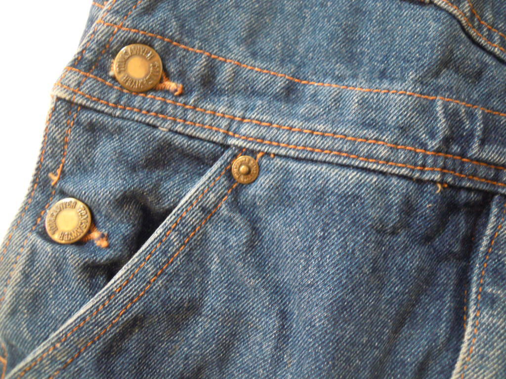 【三】Tom Sawyer　トム・ソーヤー　ネイビーオーバーオール　１４０　レア物_画像6