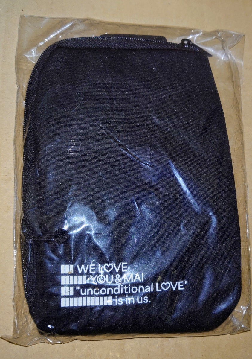 FC限定 倉木麻衣2023 WE LOVE YOU & MAIグッズ ミニポーチストラップ付 サイズ約12cm×18cm 未使用品_画像1