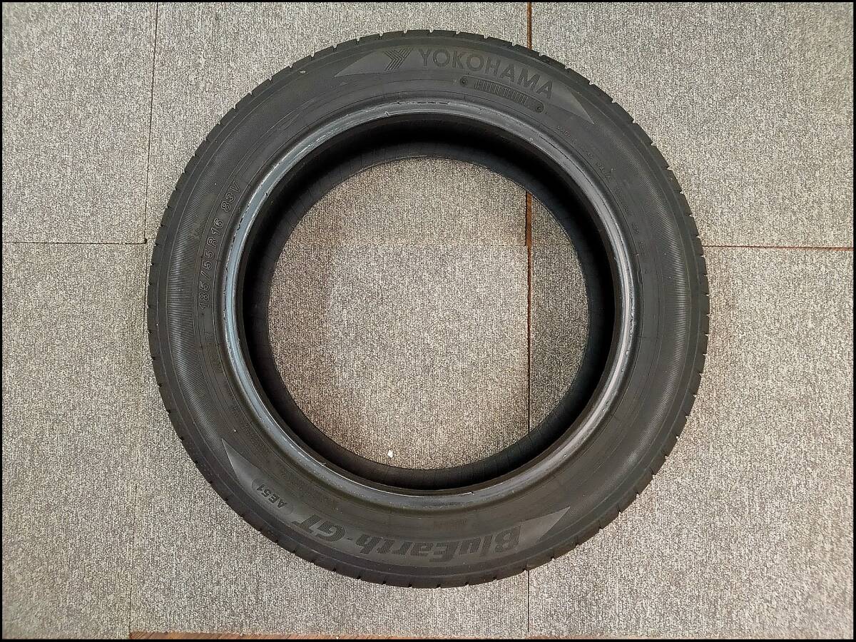 バリ溝 2022年 185/55R16 83V ヨコハマ ブルーアース YOKOHAMA BluEarth AE51 4本_画像10