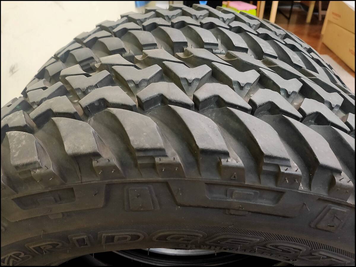 2本 バリ溝 2022年 185/85R16 105/103L LT BRIDGESTONE DUELER M/T 674 ブリヂストン デューラー _画像3