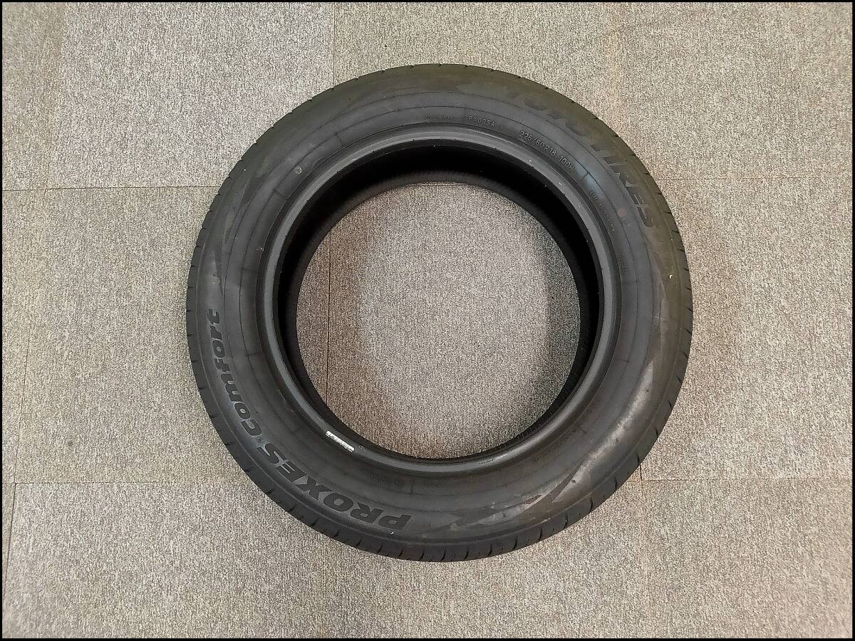 １本 バリ溝 2024年 225/60R18 100H TOYO PROXES comfort トーヨー プロクセス コンフォート_画像10
