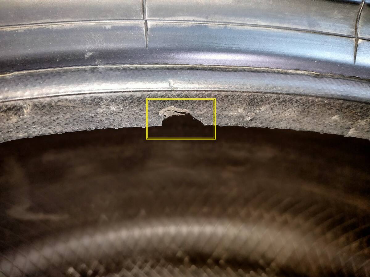 1本 訳アリ バリ山 2020年 215/45R17 91W GOODYEAR EAGLE RV F ECO グッドイヤー イーグル_画像4