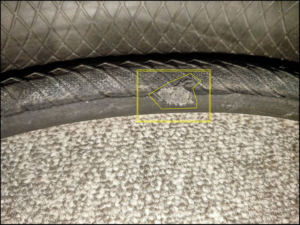 1本 訳アリ バリ山 2020年 215/45R17 91W GOODYEAR EAGLE RV F ECO グッドイヤー イーグル_画像5