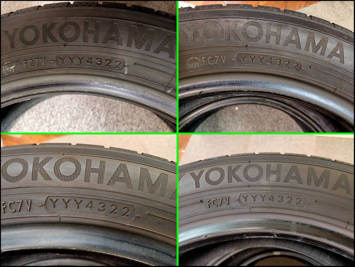 バリ溝 2022年 185/55R16 83V ヨコハマ ブルーアース YOKOHAMA BluEarth AE51 4本_画像8