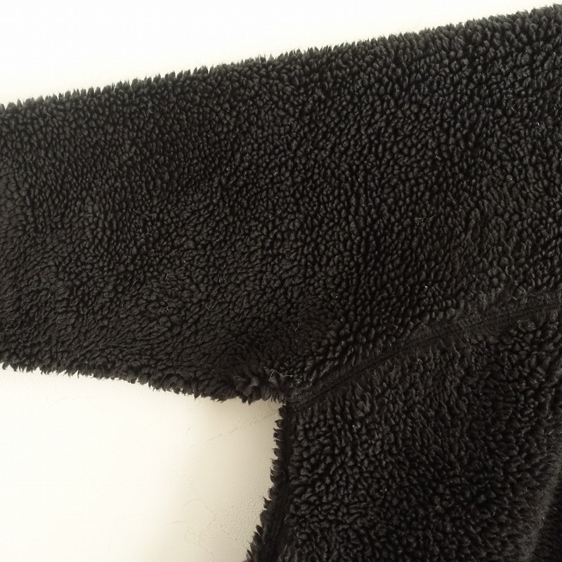 【定価3.3万】ヴェリテクール Veritecoeur *ボアフリースジャケット*Fブラック黒ジップアップ羽織上着(jk25-2510-202)【10K52】_画像3