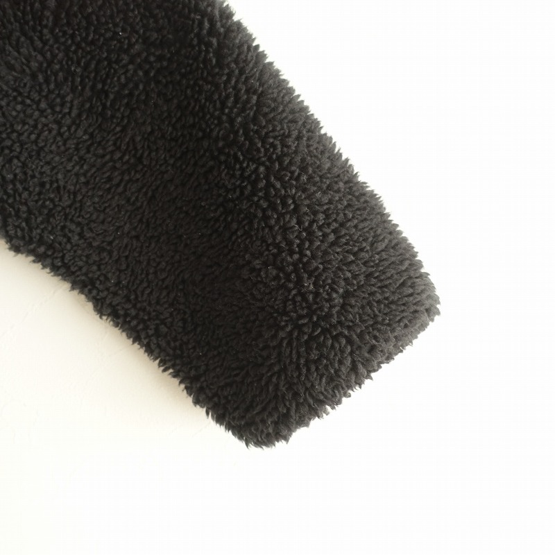 【定価3.3万】ヴェリテクール Veritecoeur *ボアフリースジャケット*Fブラック黒ジップアップ羽織上着(jk25-2510-202)【10K52】_画像4