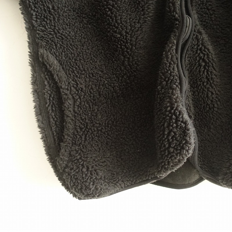 【定価3.3万】ヴェリテクール Veritecoeur *ボアフリースジャケット*Fブラック黒ジップアップ羽織上着(jk25-2510-202)【10K52】_画像5