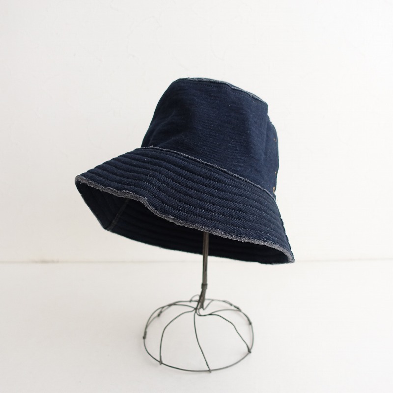 [ обычная цена 2.2 десять тысяч ]45R four ti пять a-ru* Hokkaido книга@ обратная сторона шерсть. шляпа индиго * шляпа хлопок 45rpm1025(ha7-2510-93)[20K52]