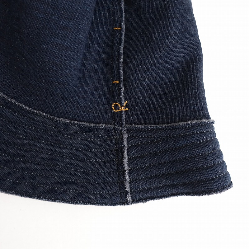 [ обычная цена 2.2 десять тысяч ]45R four ti пять a-ru* Hokkaido книга@ обратная сторона шерсть. шляпа индиго * шляпа хлопок 45rpm1025(ha7-2510-93)[20K52]