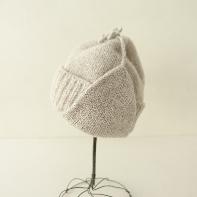 【定価1万】ネストローブ nest Robe *ニットフライトキャップ*帽子毛2way1025(ha7-2510-88)【20K52】_画像2