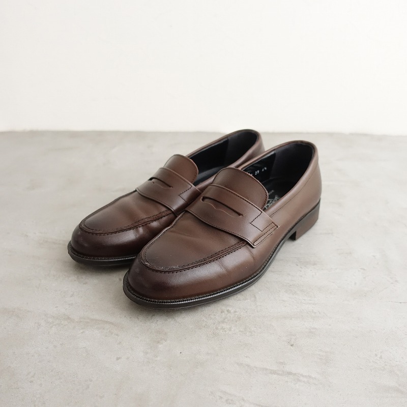 【定価2万】UNITED ARROWS green label relaxing *撥水フレンチローファー 6.5/25*レザーブラウン1025(sh10-2510-56)【30K52】_画像1