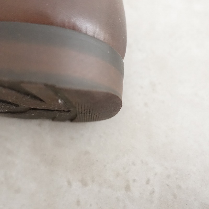 【定価2万】UNITED ARROWS green label relaxing *撥水フレンチローファー 6.5/25*レザーブラウン1025(sh10-2510-56)【30K52】_画像7