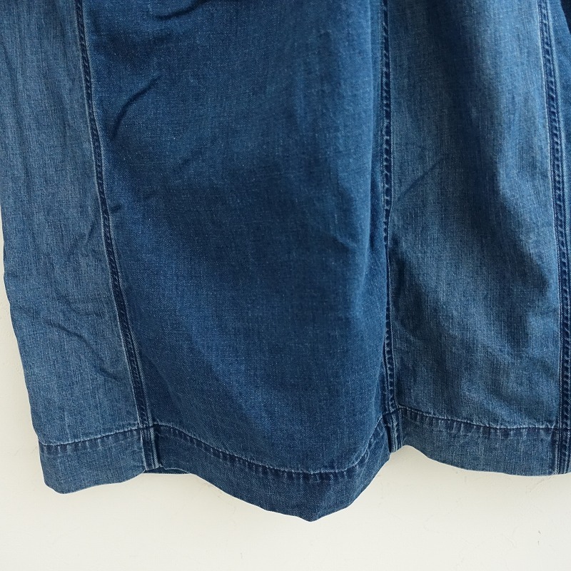 [ обычная цена 5.2 десять тысяч ]45a-rupi- M R45RPM * обратная сторона шерсть. пуховка платье * индиго голубой One-piece длинный рукав длинный (33-2510-65)[40K52]