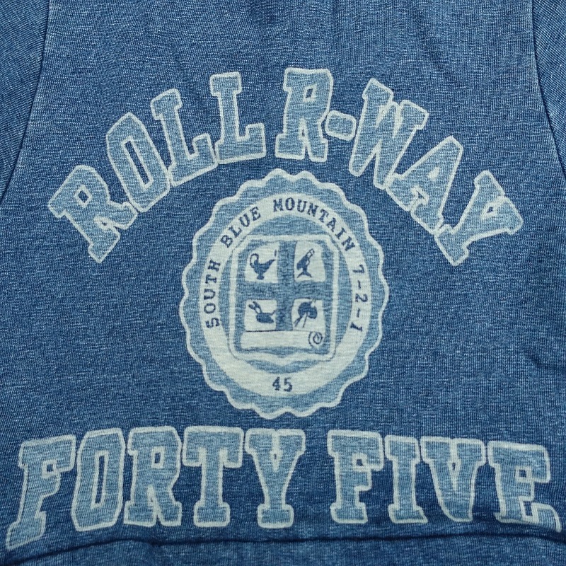 [ обычная цена 5.2 десять тысяч ]45a-rupi- M R45RPM * обратная сторона шерсть. пуховка платье * индиго голубой One-piece длинный рукав длинный (33-2510-65)[40K52]