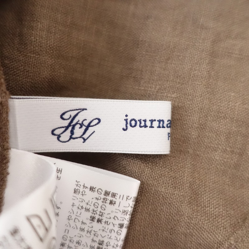 【2025SS/定価2.4万】ジャーナルスタンダード JOURNAL STANDARD LUXE *リネンキャンバスバルーンシャツ*茶(25-2510-317)【40K52】_画像8