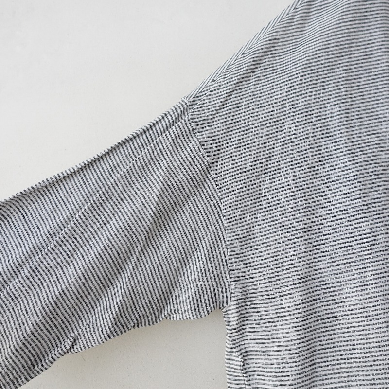 【2025SS/定価1.8万】ジャーナルスタンダード ラックス JOURNAL STANDARD LUXE *ボーダープルオーバー*麻(25-2510-316)【40K52】_画像3