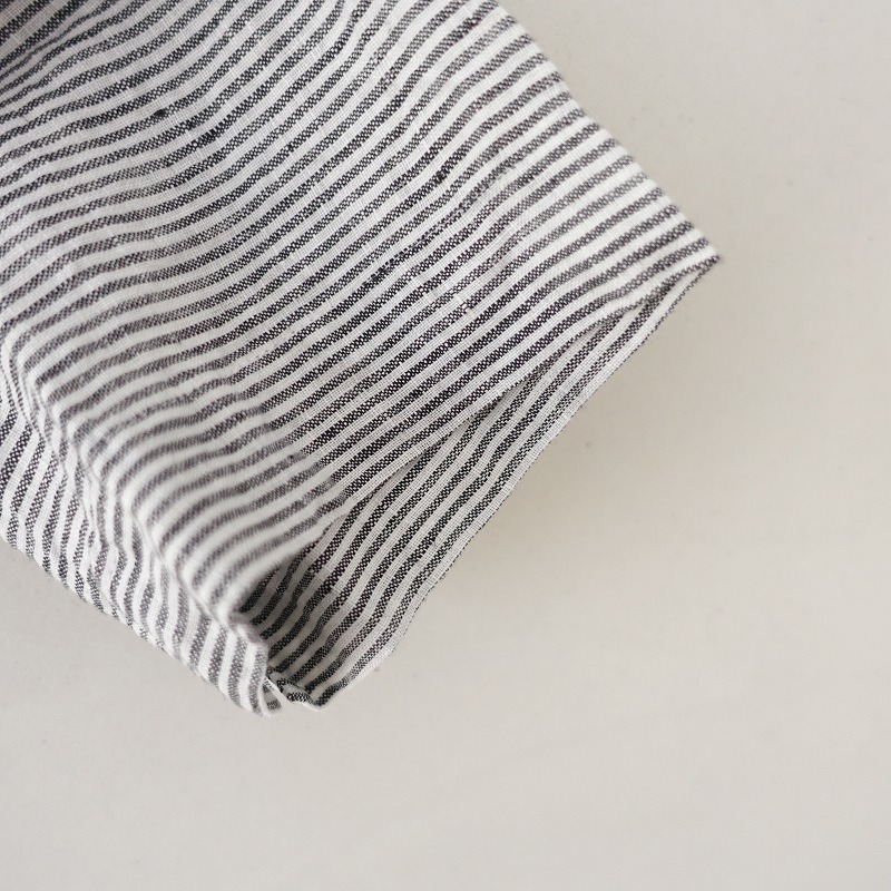 【2025SS/定価1.8万】ジャーナルスタンダード ラックス JOURNAL STANDARD LUXE *ボーダープルオーバー*麻(25-2510-316)【40K52】_画像4