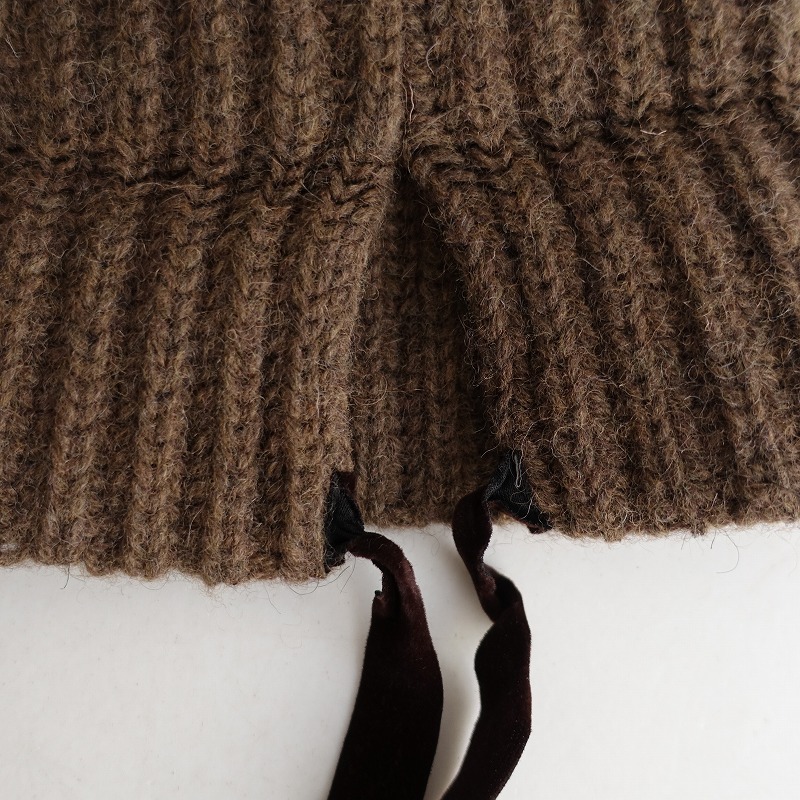 ozodds * лента имеется вязаная шапка * шляпа вязаная шапка оттенок коричневого odds T.N.B.U1025(ha7-2510-149)[40K52]