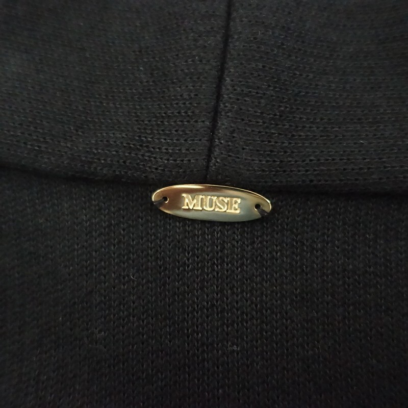 【定価3.4万】ドゥーズィエムクラス ミューズ Deuxieme classe MUSE*TWINS COTTONショートガウン*ブラック(jk2-2510-247)【60K52】_画像6