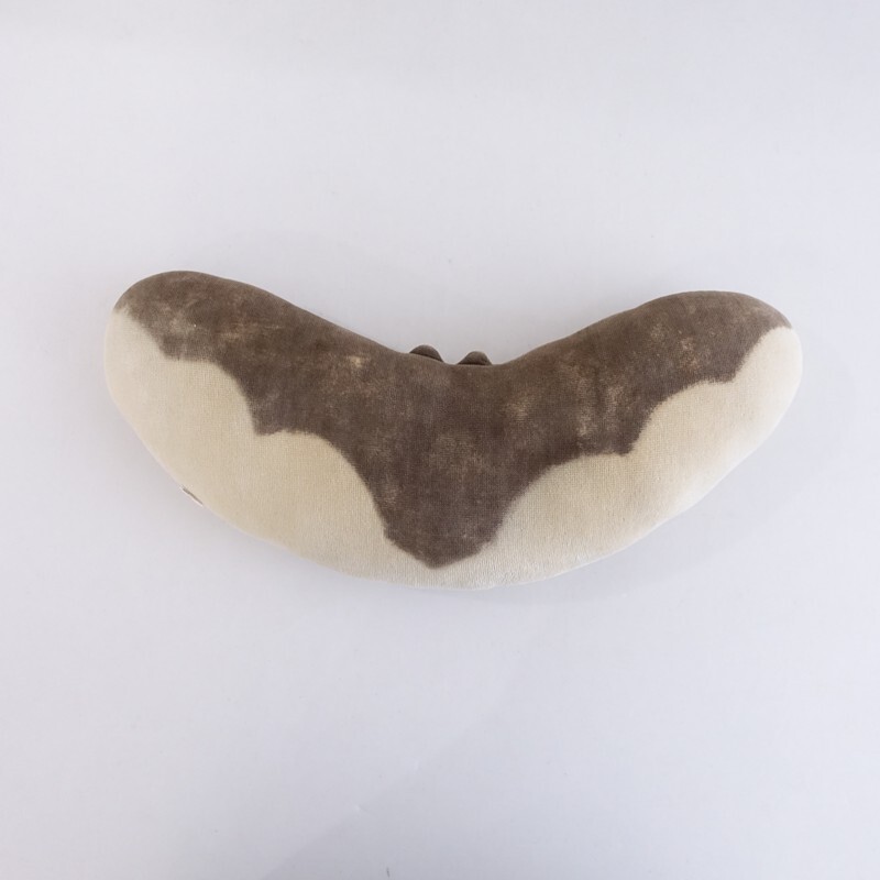 【定価1.7万】トモタケ tomotake *コウモリ クッション*インテリアコットンパイル泥染1025(ac7-2510-239)【31K52】_画像3