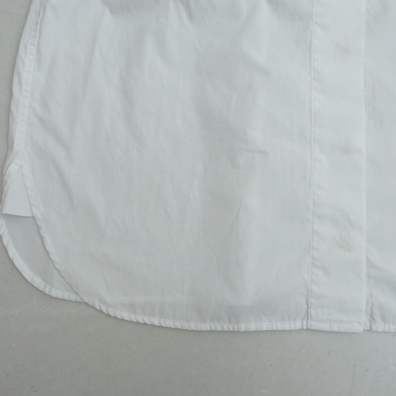 チャイルドウーマン CHILD WOMAN *コットンダブルボタン長袖ブラウス*Fシャツ白ホワイトトップス布帛(1-2510-381)【31K52】_画像6