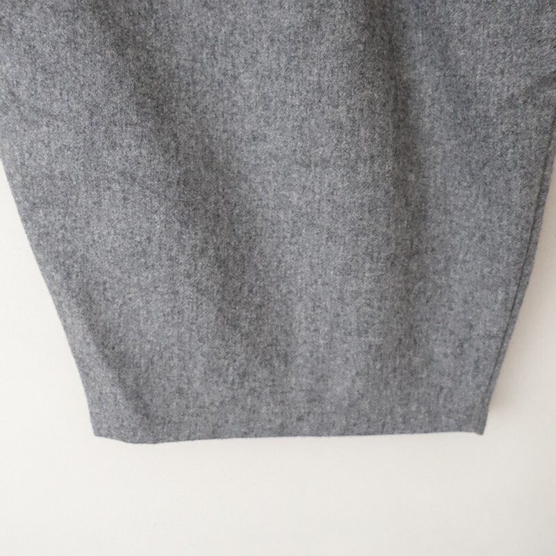 オーディナリーフィッツ Ordinary fits *ウール混タックワイドイージーパンツ*0毛グレーゴム(25-2510-428)【41K52】_画像5
