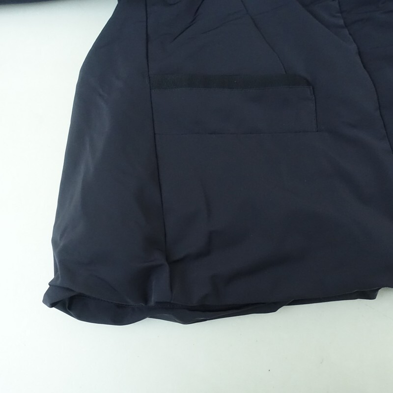 ユニクロ UNIQLO ＋J *ハイブリッドダウンジャケット*XSネイビーボリュームカラー比翼ドットボタンジッパー(jk2-2510-460)【61K52】_画像5