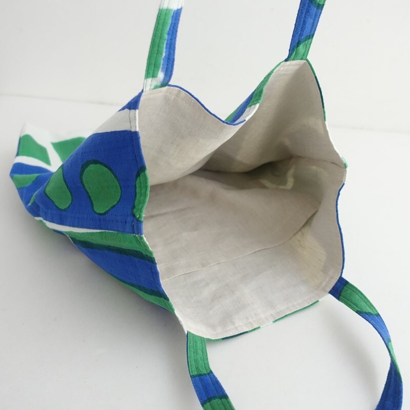 山口邦子 *型染めトートバッグ*手提げ肩掛けショルダーエコかばん(ba11-2510-116)【61K52】_画像4