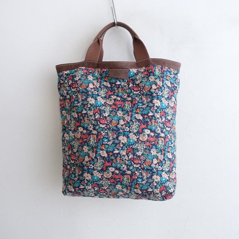 FEU D’UN PHARE フゥーダンファール *キルティングバッグ*トート手提げ総柄かばん(ba11-2510-105)【61K52】_画像1