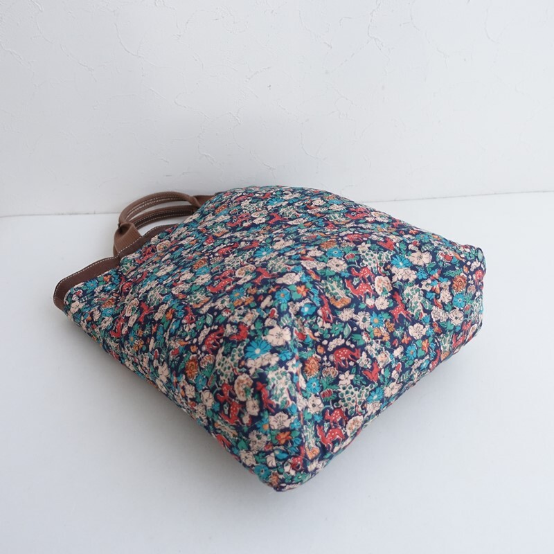 FEU D’UN PHARE フゥーダンファール *キルティングバッグ*トート手提げ総柄かばん(ba11-2510-105)【61K52】_画像3