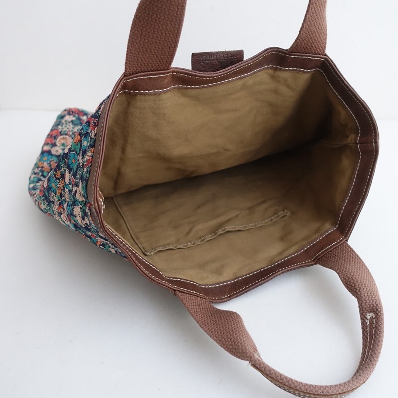 FEU D’UN PHARE フゥーダンファール *キルティングバッグ*トート手提げ総柄かばん(ba11-2510-105)【61K52】_画像4