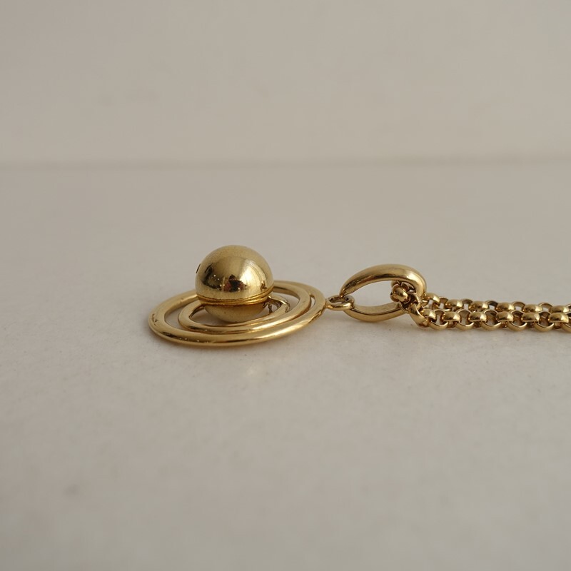 ジバンシィ GIVENCHY *ネックレス*ゴールドサークルアクセサリー(ac30-2510-173)【71K52】_画像4